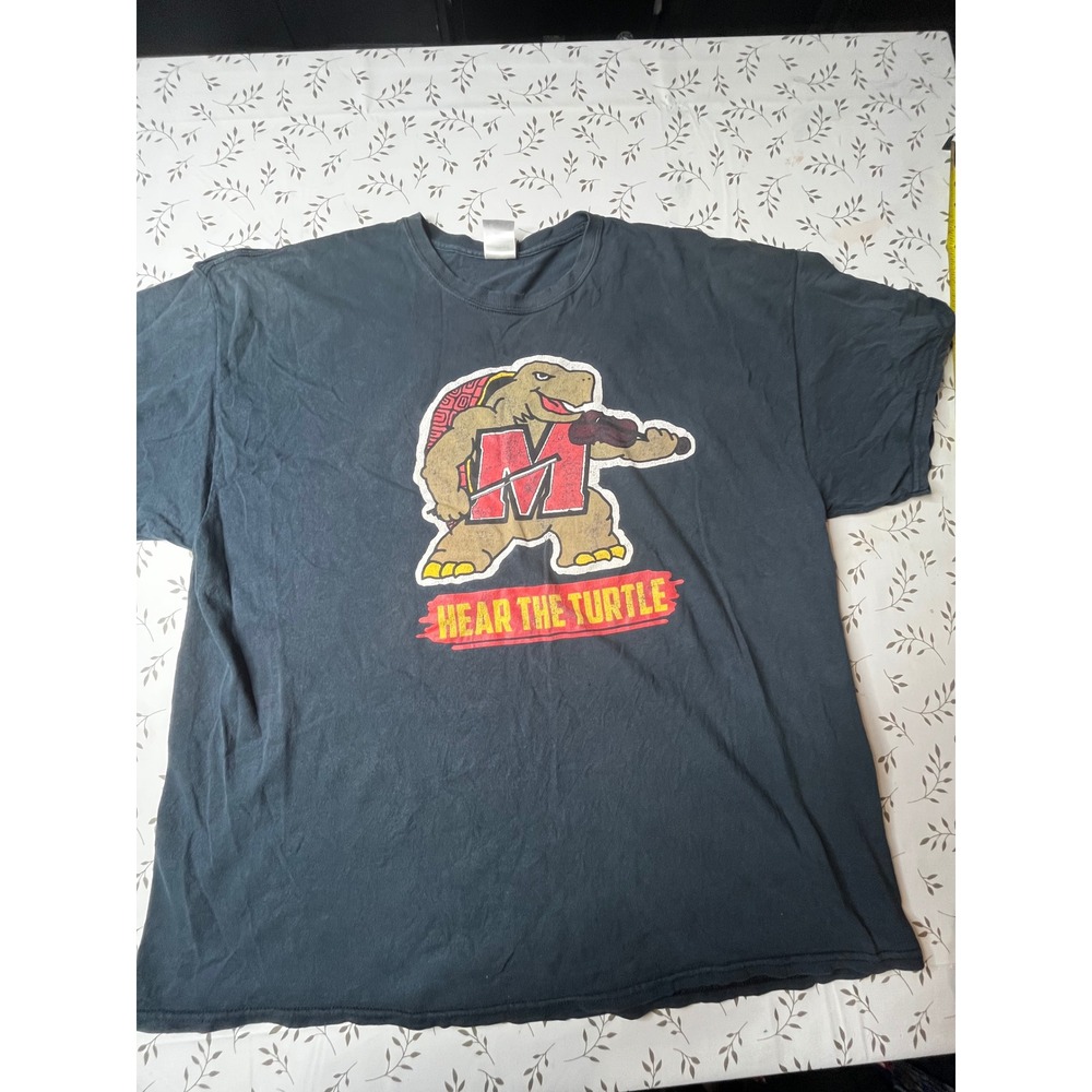 Gildan University of Maryland School of Music Hear The Turtle Shirt Men 2XL VTG